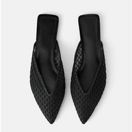 Veronica™ - Flache Pantoletten mit Mesh-Muster