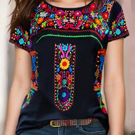 WW | Ethisches T-Shirt mit Blumenmuster