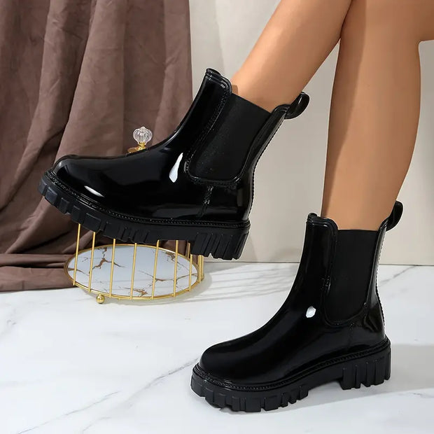 WW | Stiefel - stilvolle schwarze Stiefeletten für Damen