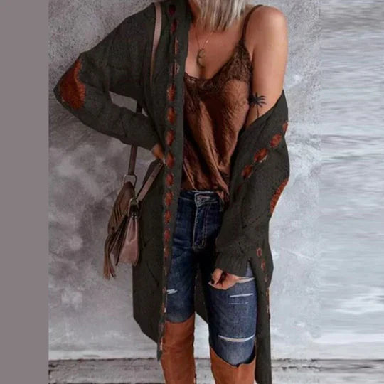 WW | Modische Strickjacke mit Kapuze