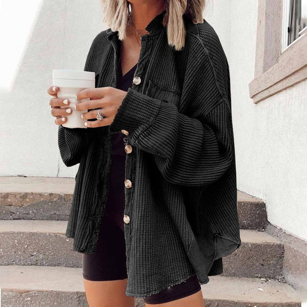 WW gerippte Strickjacke Elegance