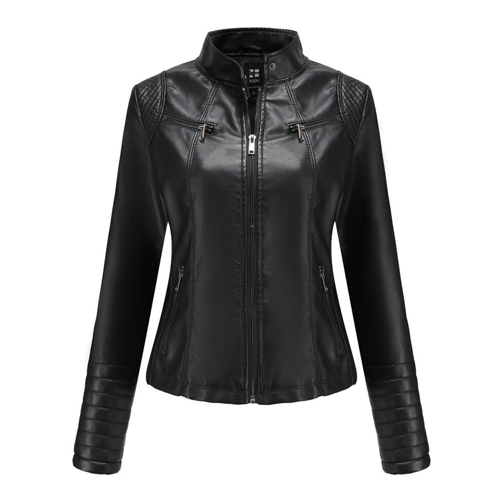 WW | Stilvolle Damen Lederjacke Aus Hochwertigem Echtleder