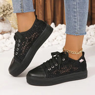 WW | Damen Spitzen Plattform Sneaker