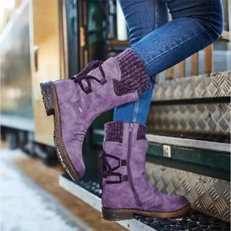 WW | Niedrigabsatz-Winterstiefel für Frauen – Bequemes & Warmes Design