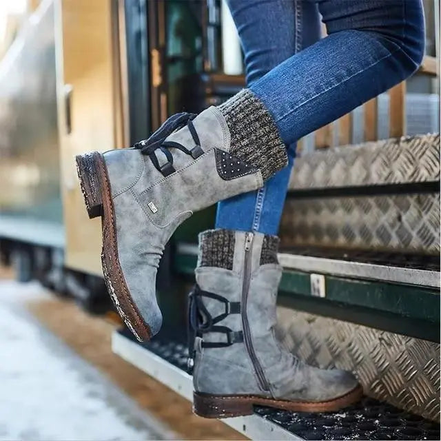 WW | Niedrigabsatz-Winterstiefel für Frauen – Bequemes & Warmes Design