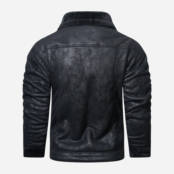 W&W Mode | Leder Pilotenjacke mit Weicher Fütterung Marinus