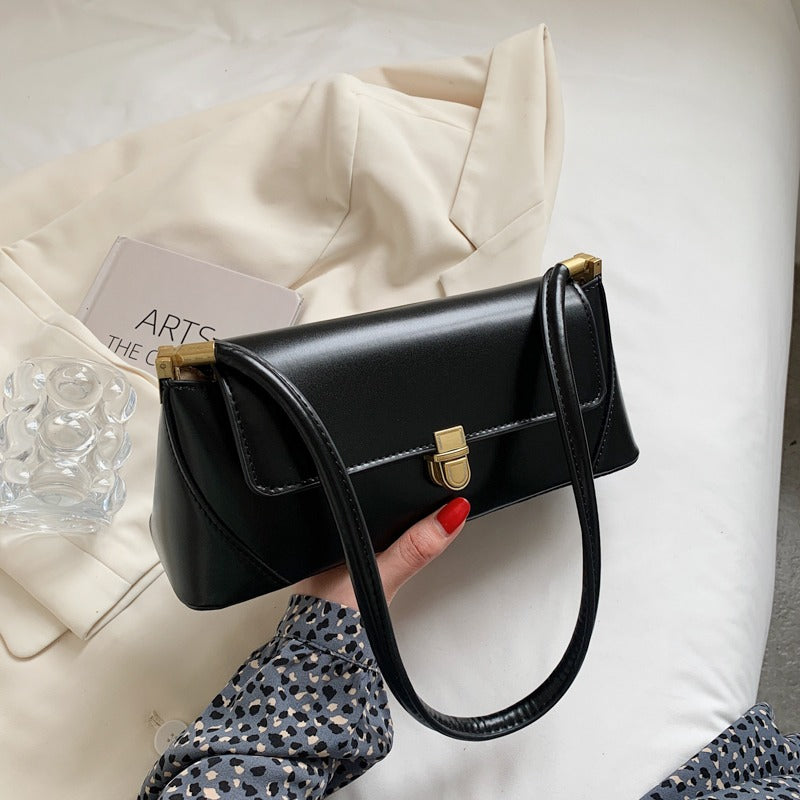 WW - Klassische Baguette-Schultertasche im Vintage-Stil