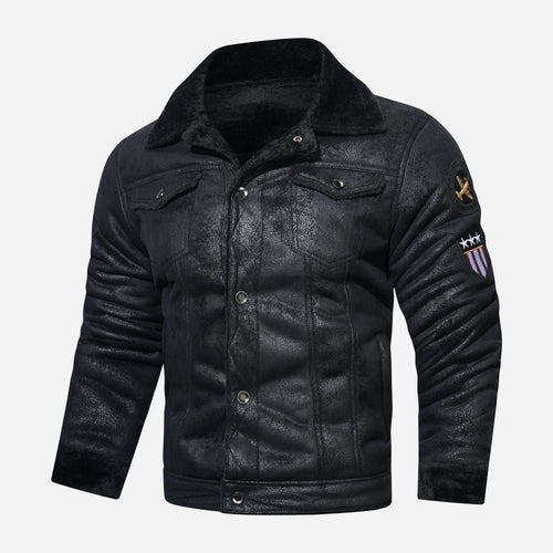 W&W Mode | Leder Pilotenjacke mit Weicher Fütterung Marinus