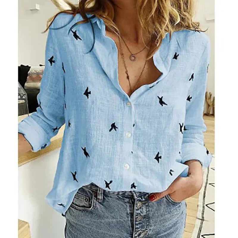 WW | Zeitlose Raffinesse in Einer Eleganten Leinenbluse Für Damen
