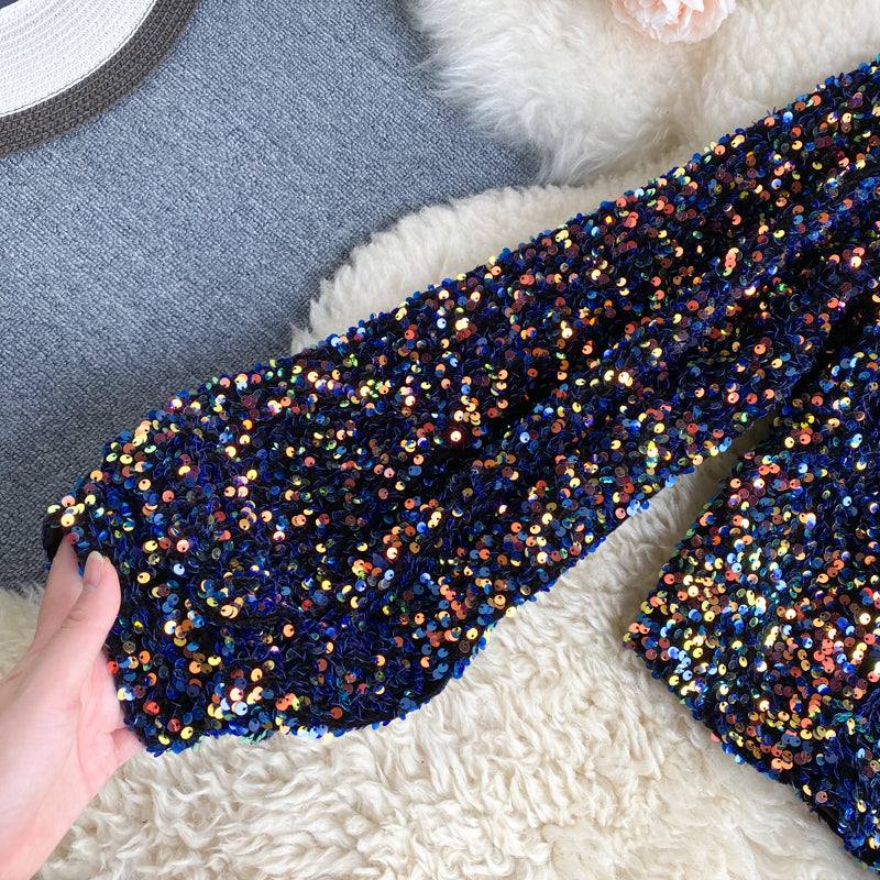 WW | Glitzerndes Top mit einem Schulterträger