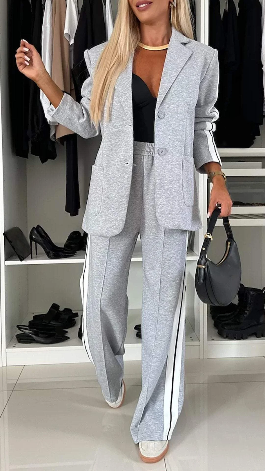 WW | Set Weite Damen Freizeithose Zweiteiler