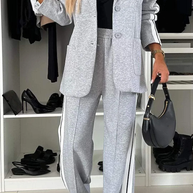 WW | Set Weite Damen Freizeithose Zweiteiler
