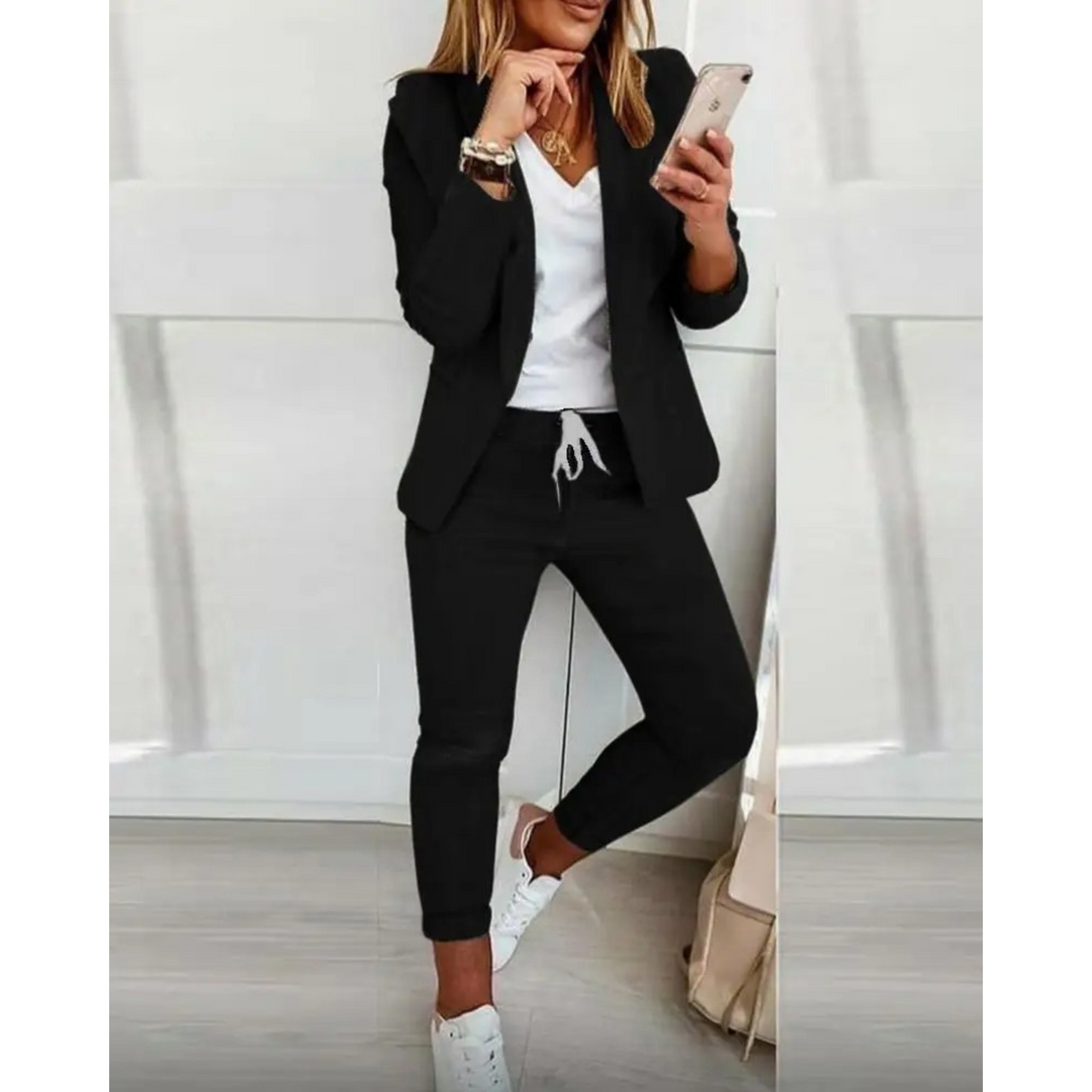 W&W Mode | Stilvolles Damen Blazer und Hosen Set