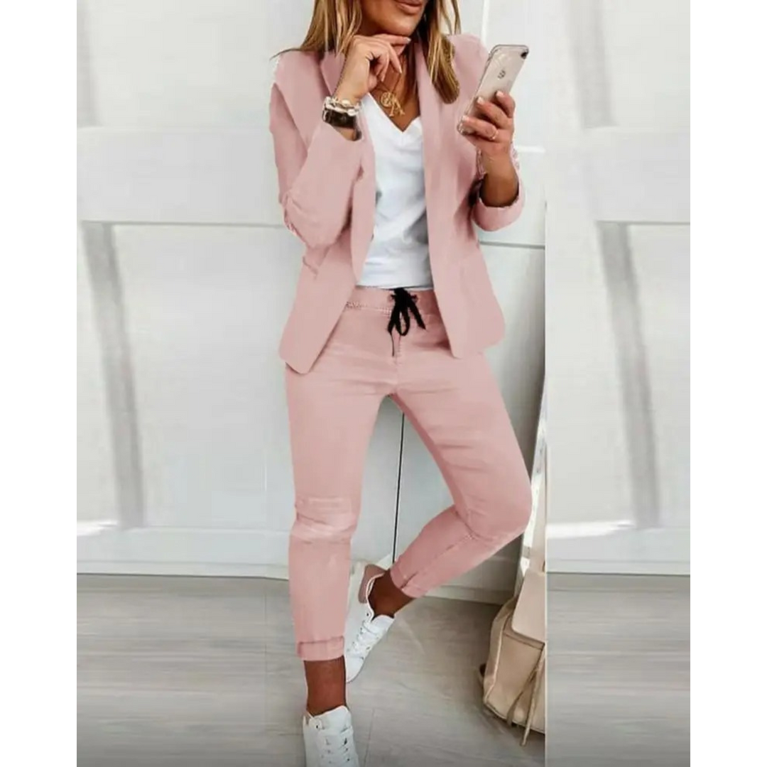 W&W Mode | Stilvolles Damen Blazer und Hosen Set