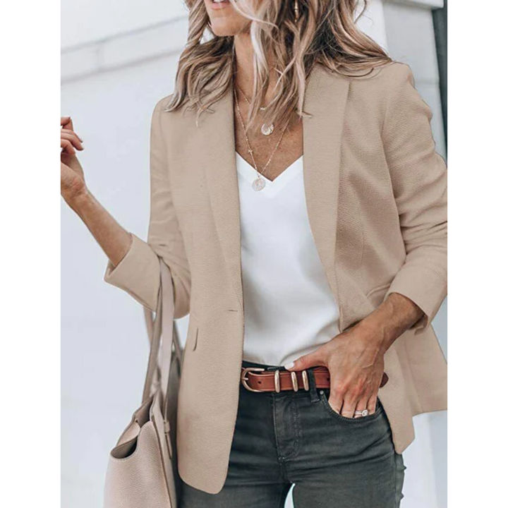 W&W Mode | Einreihiger Blazer Mit Klassischem Revers Für Frauen