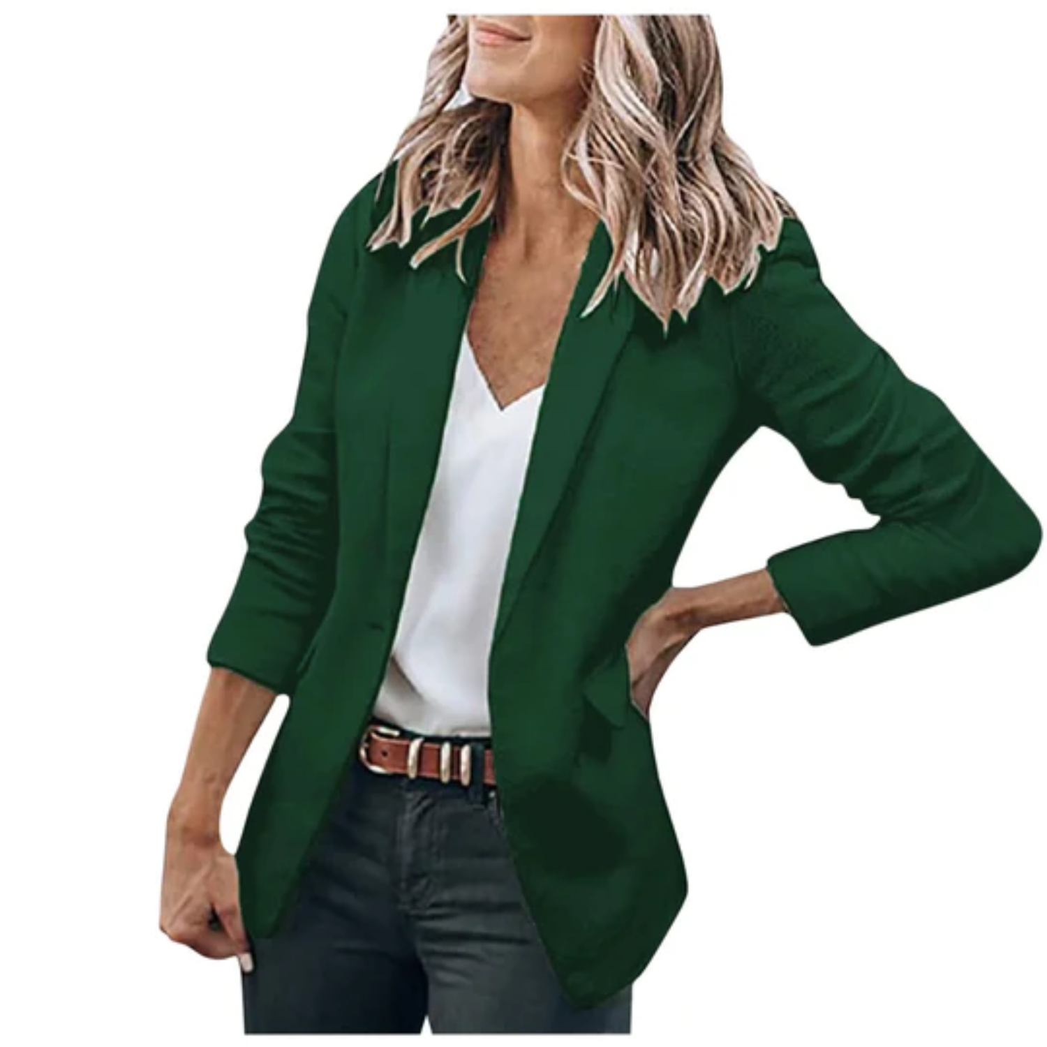 WW | Einreihiger Blazer Mit Klassischem Revers Für Frauen
