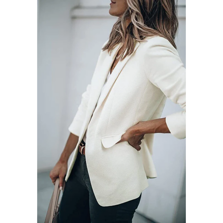 W&W Mode | Einreihiger Blazer Mit Klassischem Revers Für Frauen