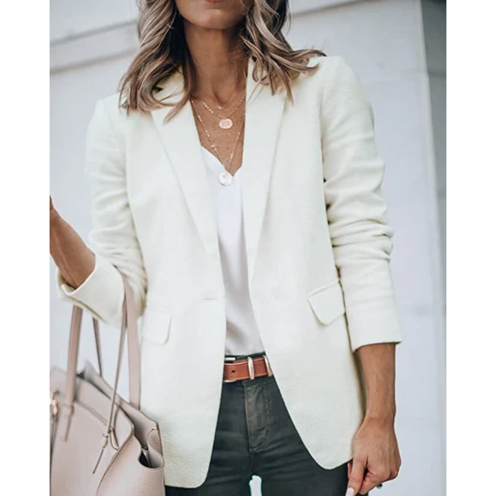 W&W Mode | Einreihiger Blazer Mit Klassischem Revers Für Frauen