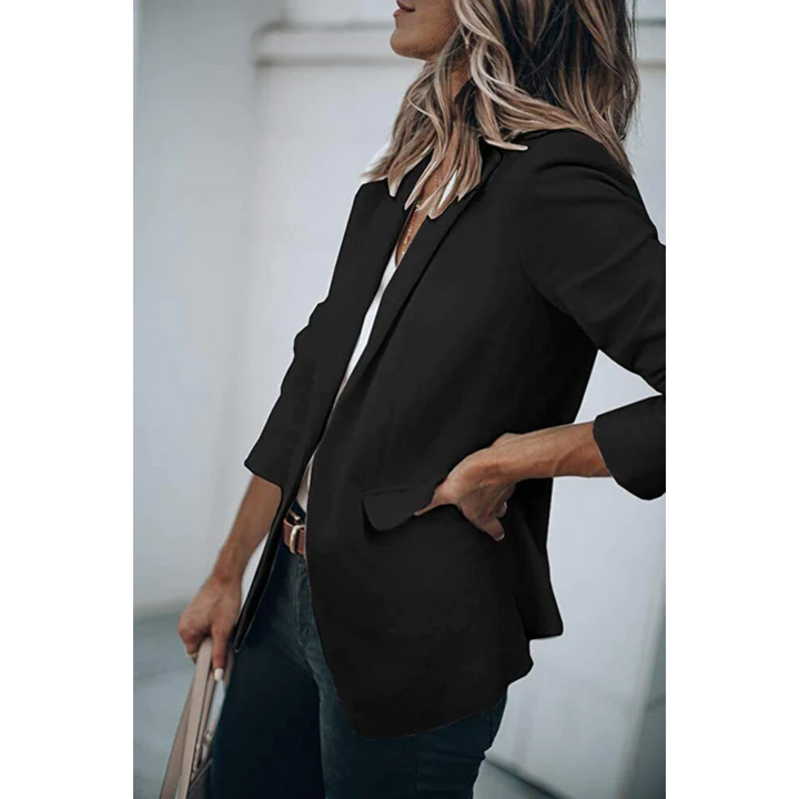 W&W Mode | Einreihiger Blazer Mit Klassischem Revers Für Frauen