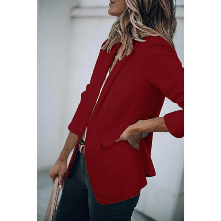 W&W Mode | Einreihiger Blazer Mit Klassischem Revers Für Frauen
