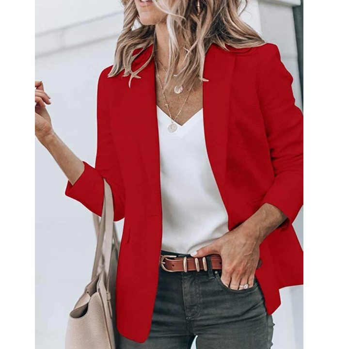 W&W Mode | Einreihiger Blazer Mit Klassischem Revers Für Frauen