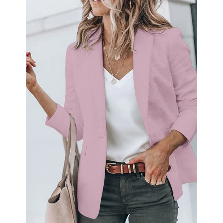 W&W Mode | Einreihiger Blazer Mit Klassischem Revers Für Frauen