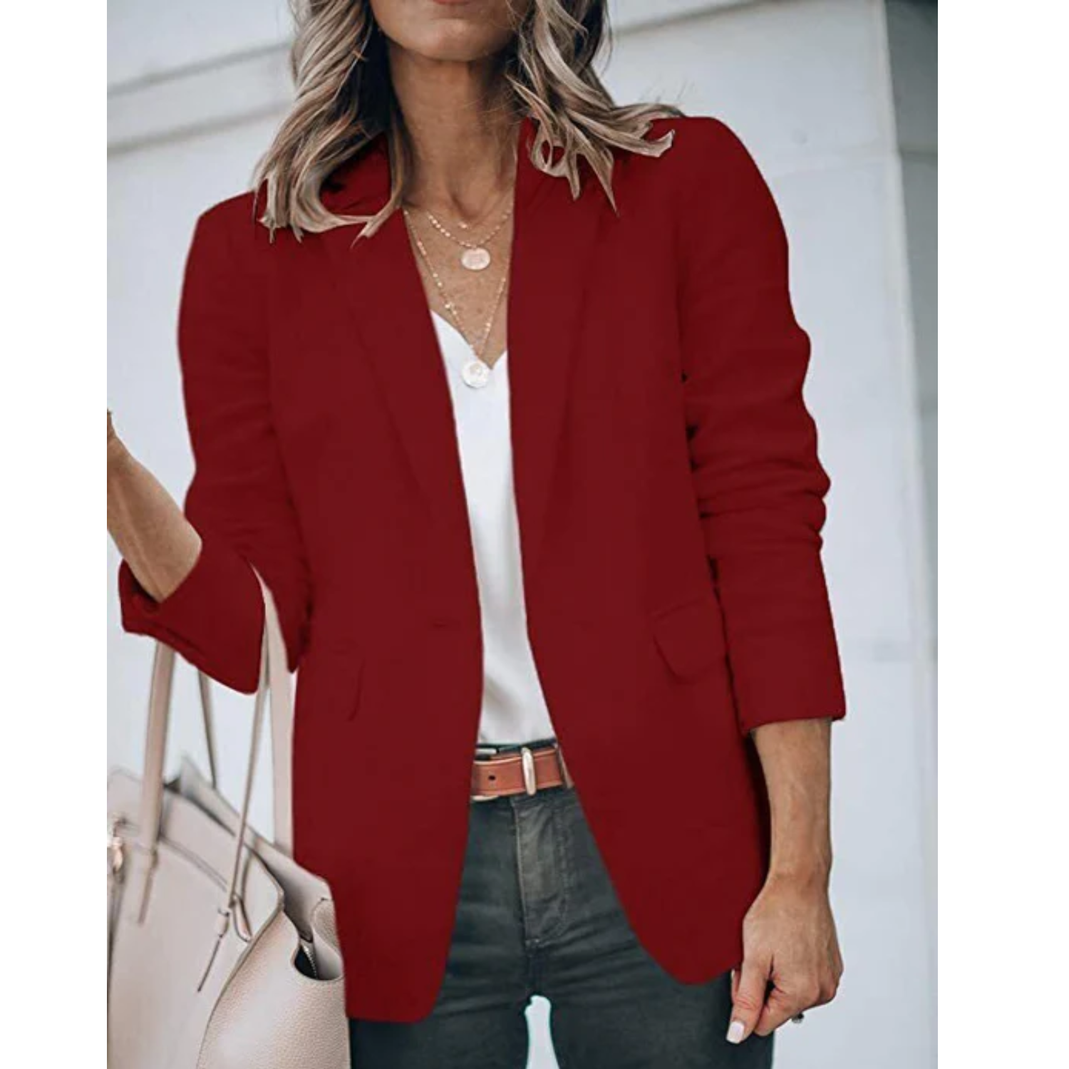WW | Einreihiger Blazer Mit Klassischem Revers Für Frauen