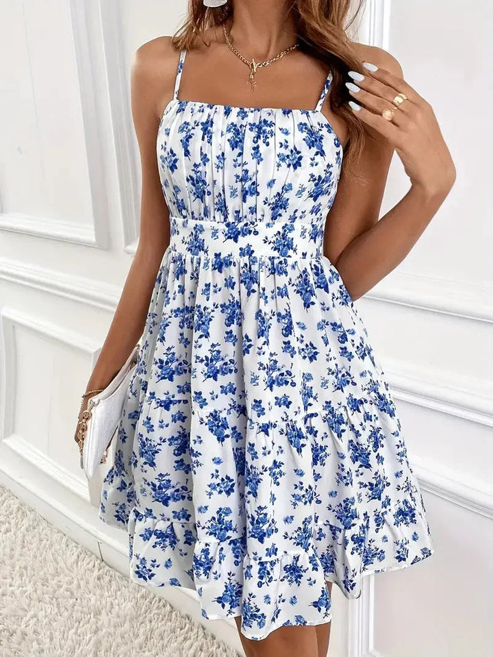 W&W Mode | Blumenkleid, Mini, Spaghettiträger, Sommerkleid, Festkleid
