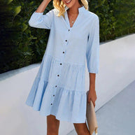 WW - Frauen Bequemes Sommerkleid