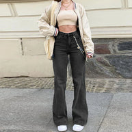 WW - Sommer Damenjeans mit mittelhoher Taille