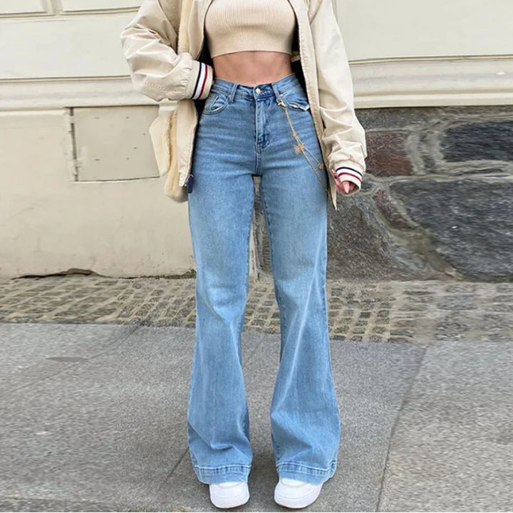 W&W Mode - Sommer Damenjeans mit mittelhoher Taille