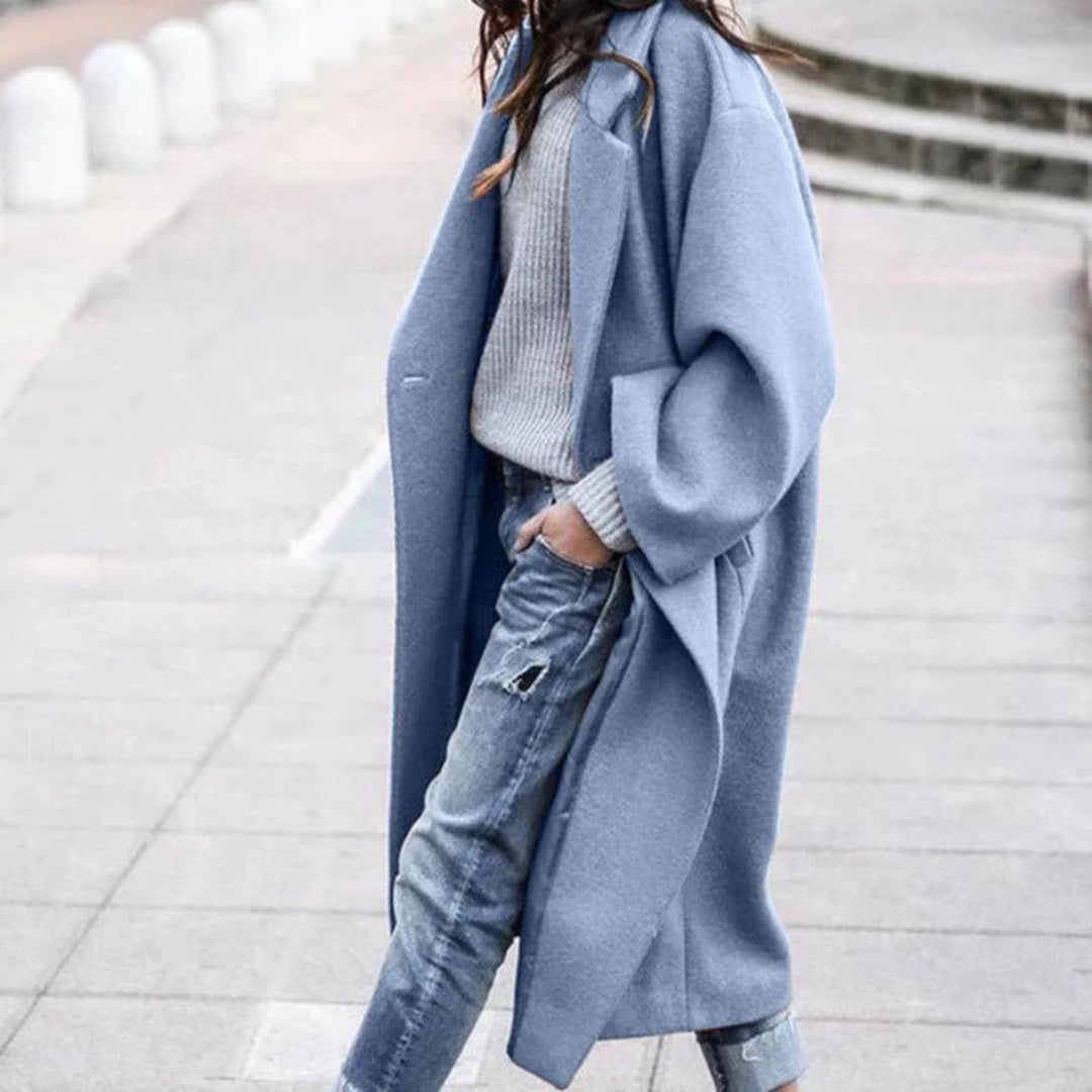 Damen Winter-Trenchcoat mit wärmendem Stoff