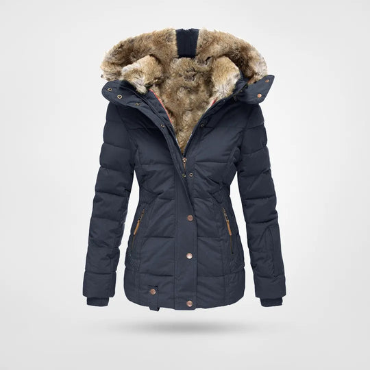 W&W Mode - Isolierte Stepp Winterjacke Mit Gefüttertem Innenfutter und Kapuze
