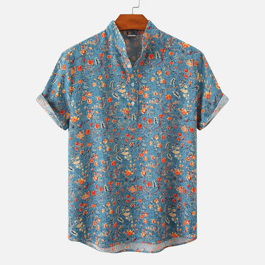 WW - Blumiges Herrenhemd