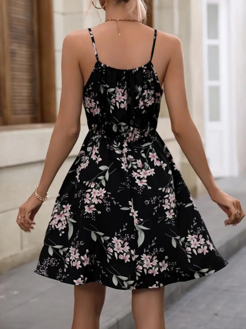 WW | Mini Spaghettiträger Sommerkleid Sonnenkleid