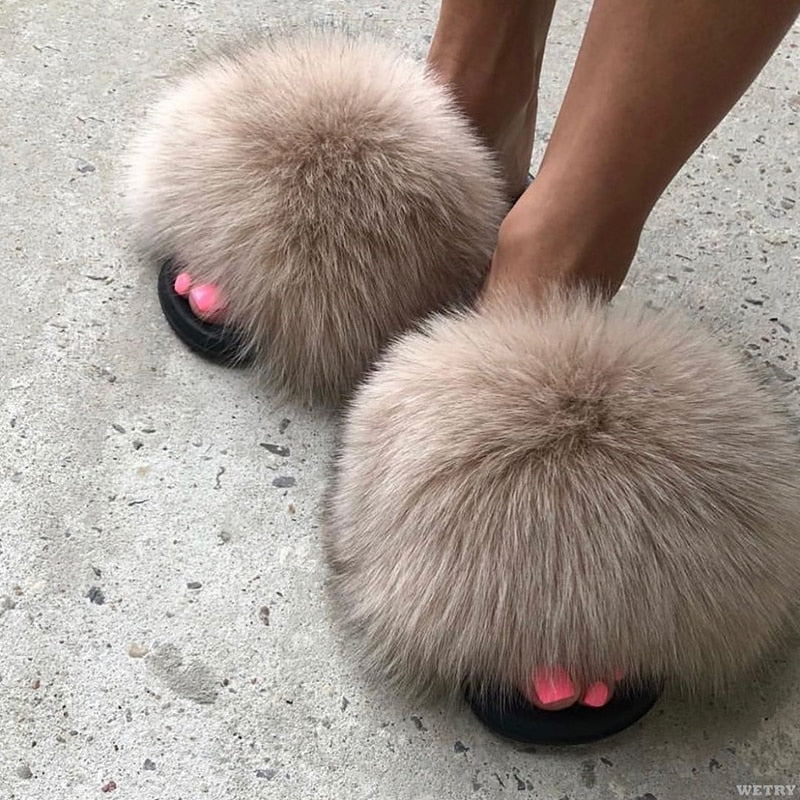 WW | Moda Fay Fluffy Slippers Fröhliche & Bunte Damenschuhe Für Den Sommer