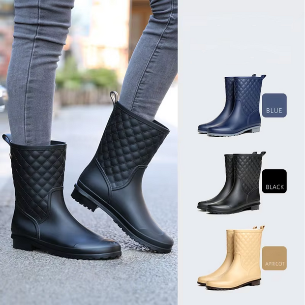 WW | Wasserdichte Plateau Regenstiefel