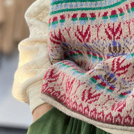 W&W - Übergroße Print-Wollstrickweste