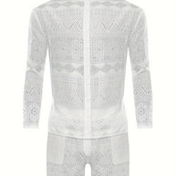 WW | Stilvolle Spitzen Satz Für Herren Perfekt Für Sommer & Strandpartys