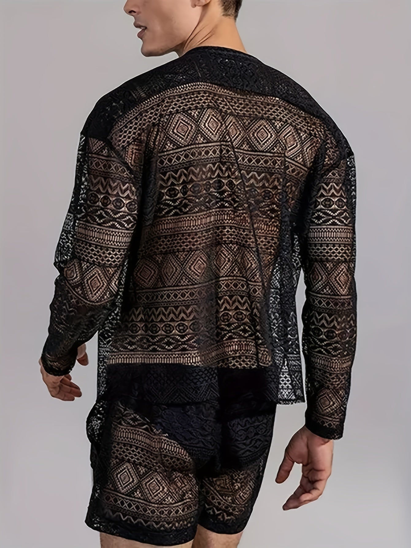 WW | Stilvolle Spitzen Satz Für Herren Perfekt Für Sommer & Strandpartys