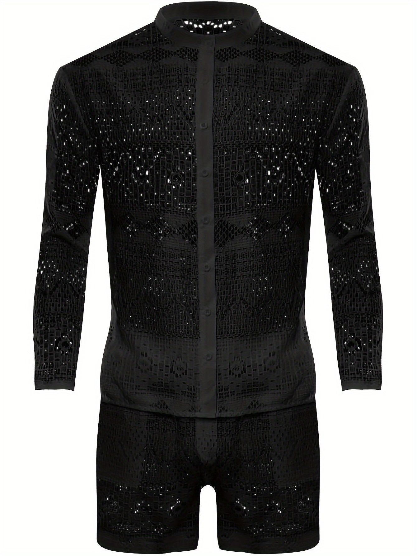 WW | Stilvolle Spitzen Satz Für Herren Perfekt Für Sommer & Strandpartys