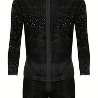 WW | Stilvolle Spitzen Satz Für Herren Perfekt Für Sommer & Strandpartys