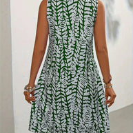 WW | Ärmelloses Sommer-Mini-Kleid Leichter und Atmungsaktiver Stoff
