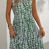 WW | Bedrucktes ärmelloses Kleid für Damen