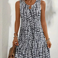 WW | Ärmelloses Sommer-Mini-Kleid Leichter und Atmungsaktiver Stoff
