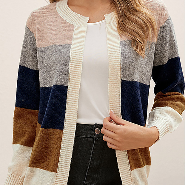 WW Bequemer Offener Cardigan: Mit Langen Ärmeln