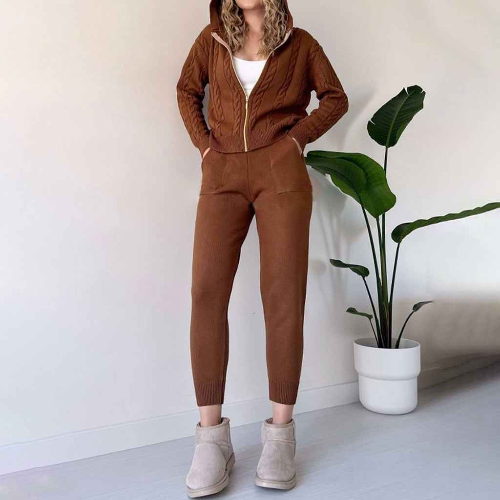 WW | Lässige Strickjacke und Hosenanzug