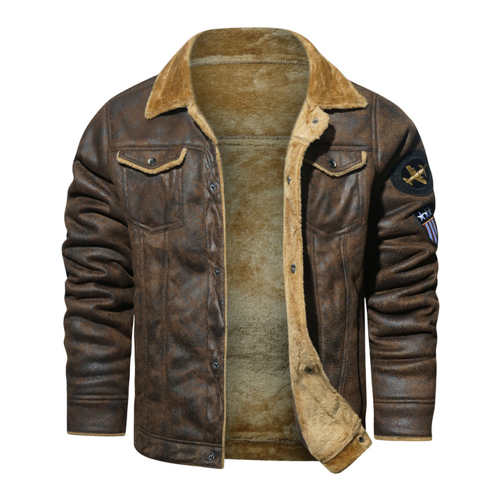 W&W Mode | Leder Pilotenjacke mit Weicher Fütterung Marinus