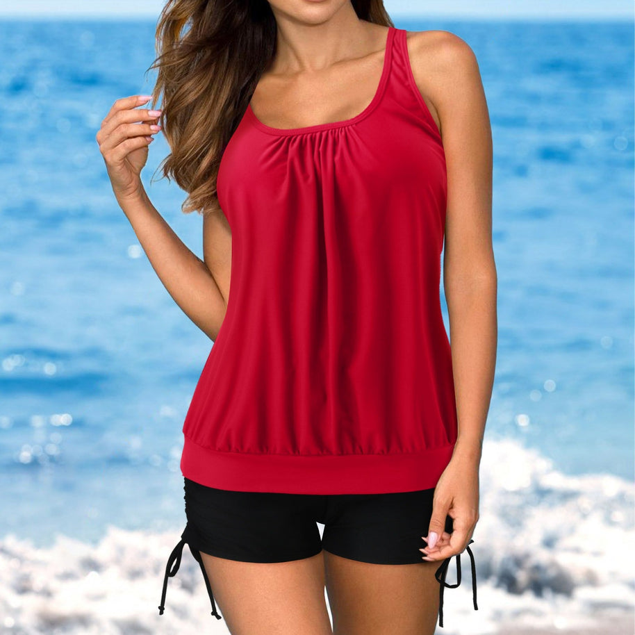 WW, kurzer, bequemer Tankini von ByVera mit U-Ausschnitt