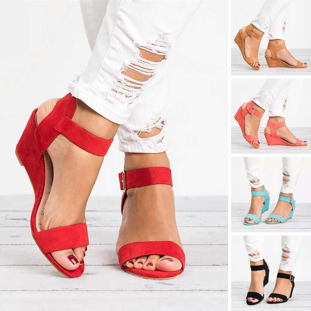 W&W Mode | Rutschfest Hoher Absatz Keilsandalen